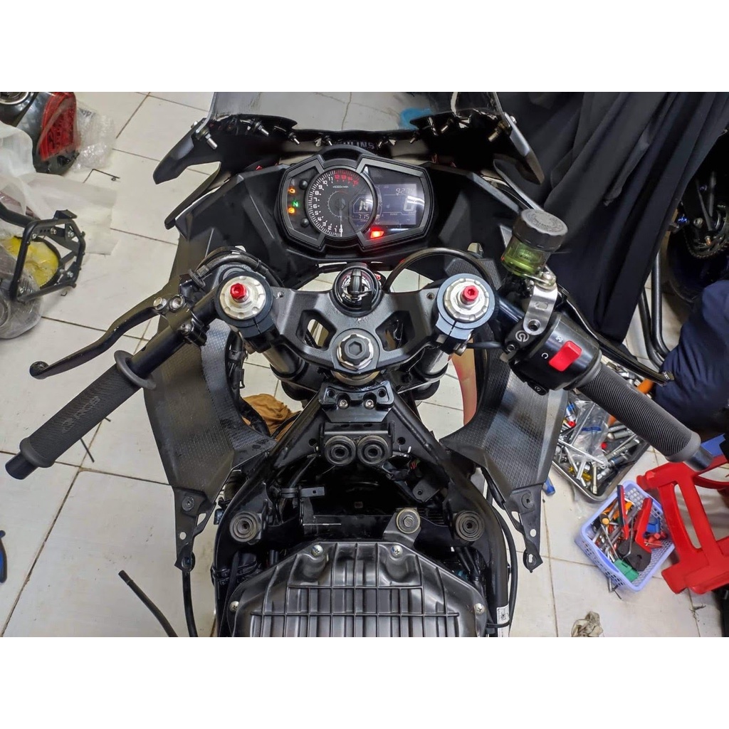 Ghidong 41mm | ghidong clipon ninja 400 yamaha r3  | tay lái 41mm | ghidong ninja 400