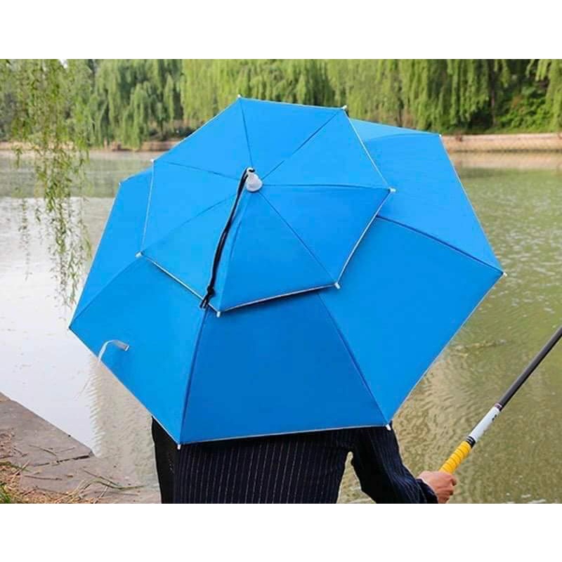 Ô, Dù đội đầu 2 tầng gấp gọn tiện dụng