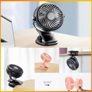 Quạt tích điện mini kẹp bàn