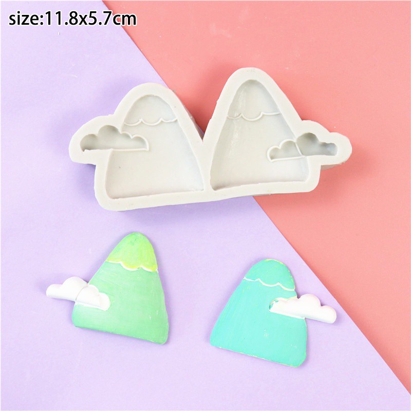 Dễ Thương Khuôn Silicon Làm Bánh Kẹo Hình Ngọn Núi / Đám Mây / Núi Nhỏ Xinh