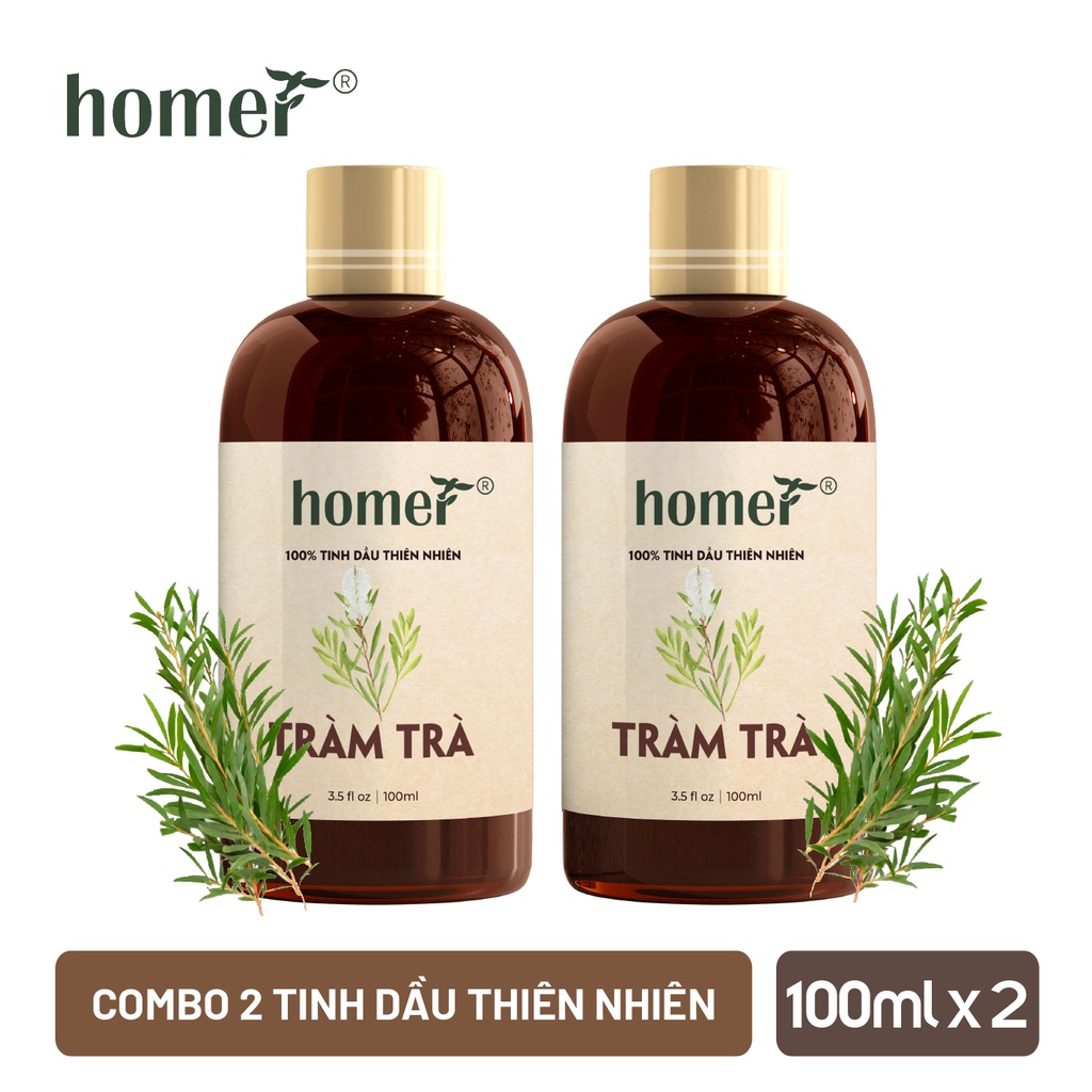 Combo 2 tinh dầu Tràm Trà Homer 20ml/chai