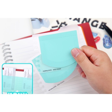 ( Phụ kiện sổ còng ) Mini Sticky pocket Kokuyo cho sổ còng Binder Note WSG-RUS41