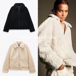 (Sẵn) Áo khoác lông cừu zarrraa dư sịn, mẫu new