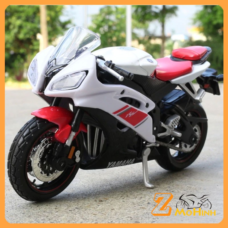 MÔ HÌNH XE MOTO Yamaha YZF- R6 RED WHITE | MAISTO tỷ lệ 1:18