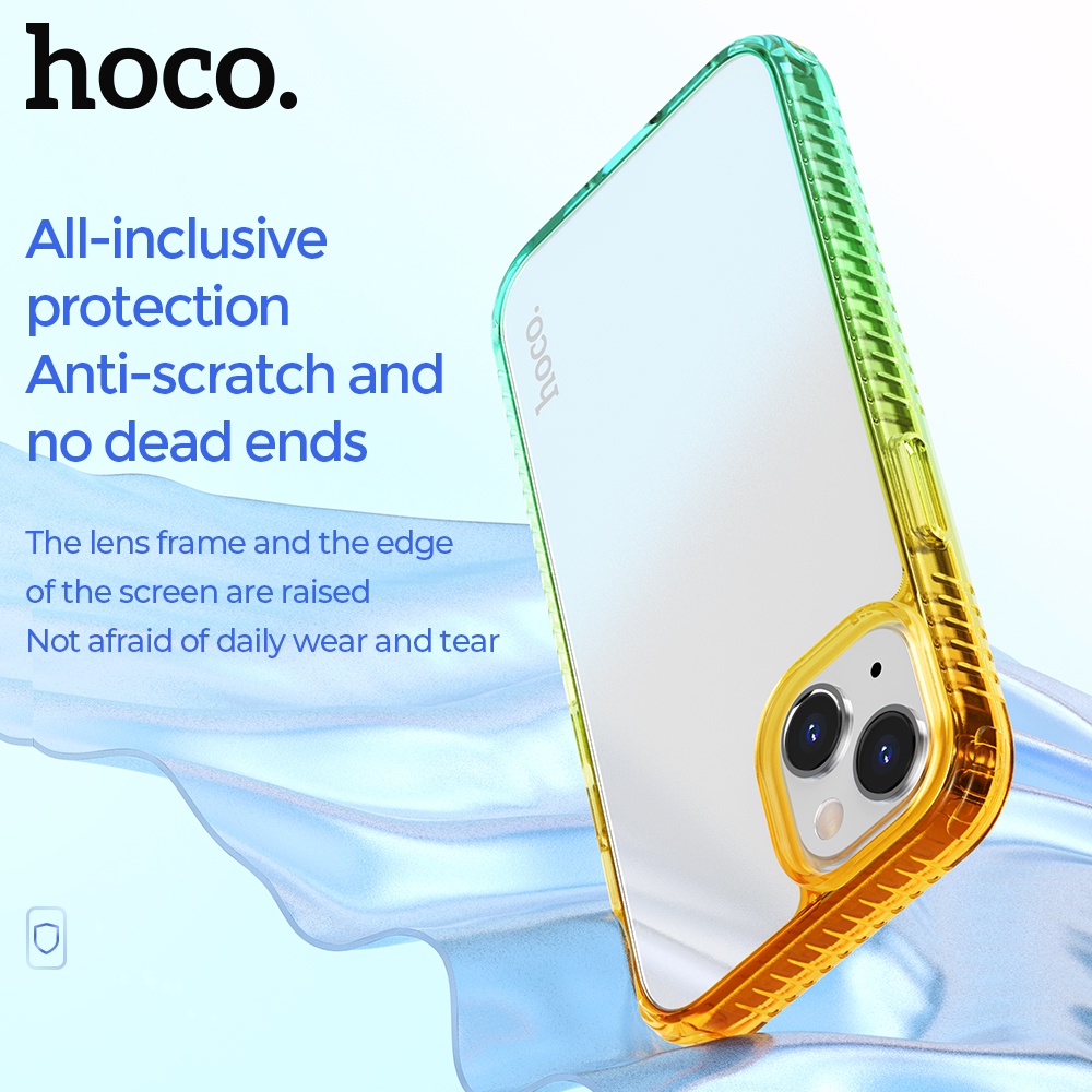 Ốp điện thoại HOCO. silicone dẻo nhám trong suốt chống sốc chống bám vân tay thích hợp cho iPhone 14Pro 14Max 14ProMax