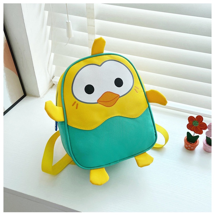 Balo Đi Học Chống Văng Hình Chim Cánh Cụt Dễ Thương Cho Bé