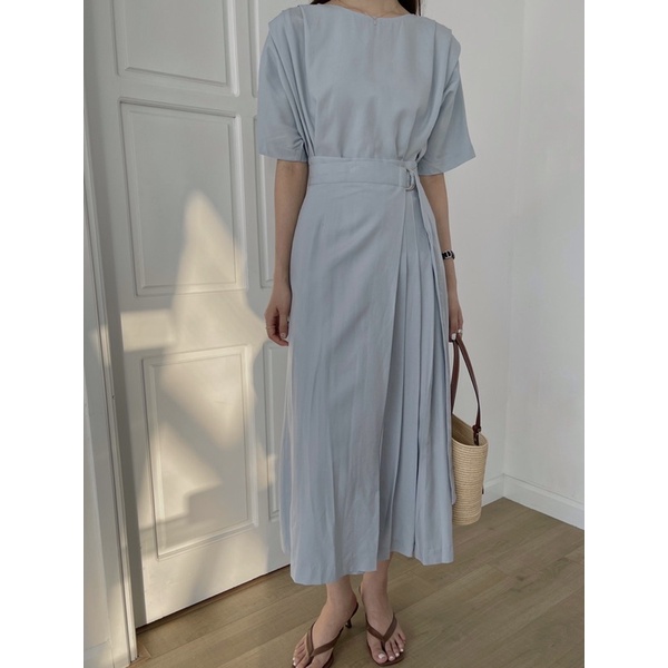 Set áo + chân váy linen