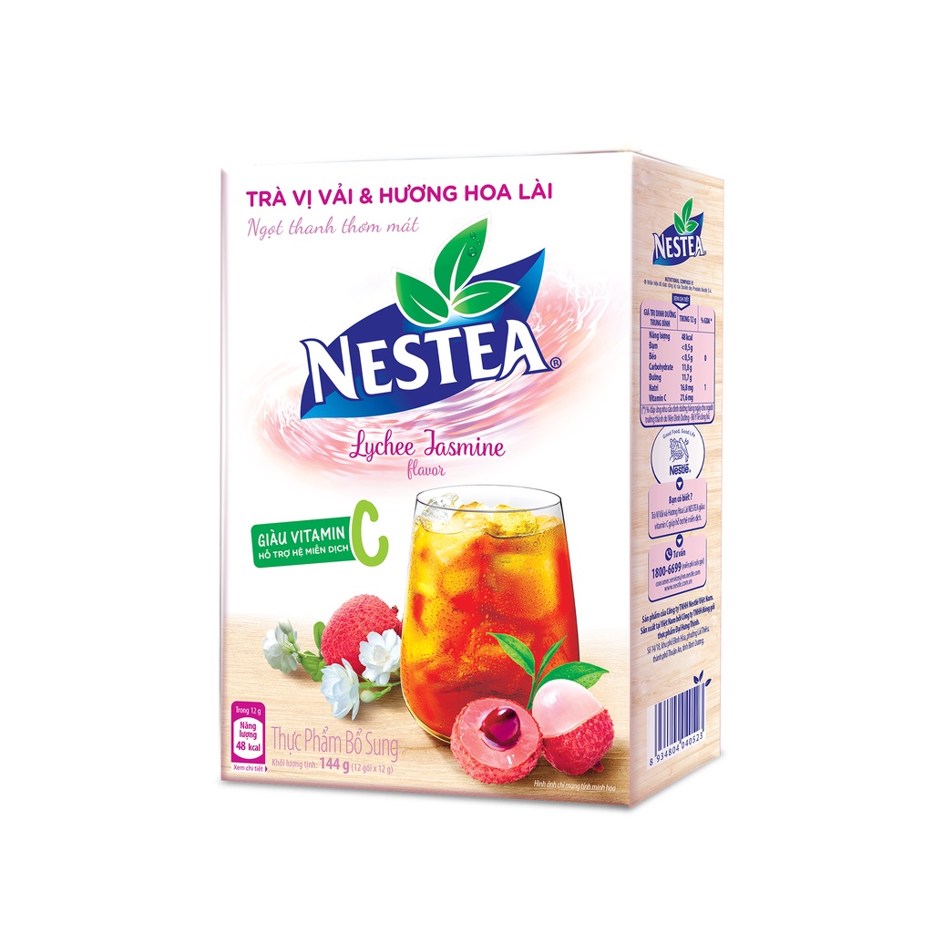[ELHA Gift] Trà Nestea vị vải & hương hoa lài (144g)