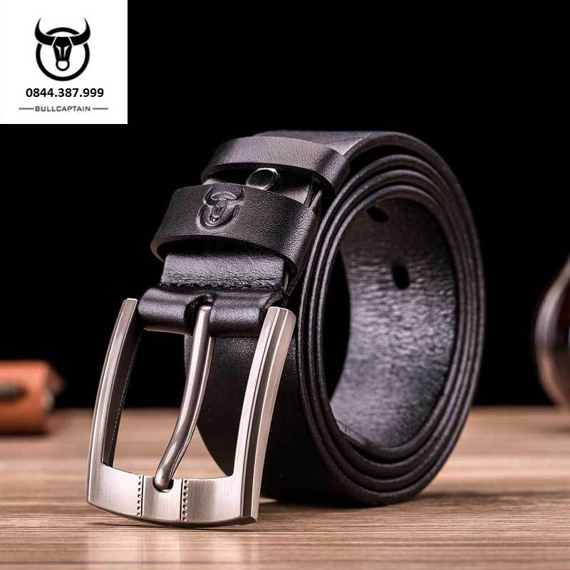 Thắt lưng da nam-dây nịt nam da bò 2 lớp BULLCAPTAIN