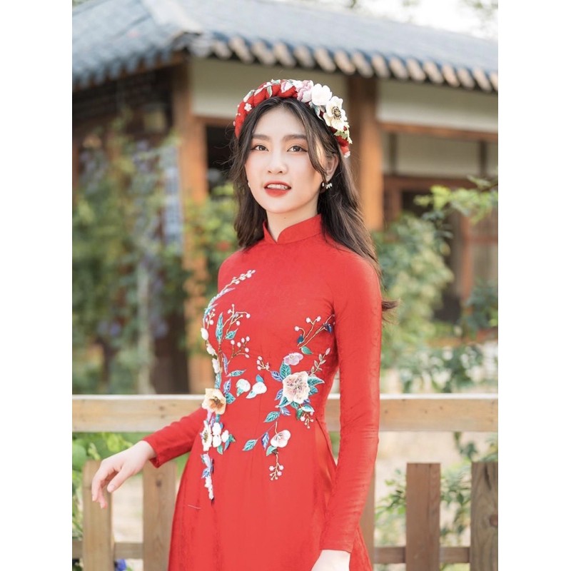 Mấn cô dâu đính hoa thêu