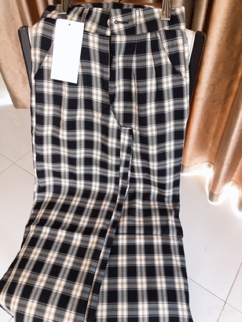 Quần culottes kẻ caro nữ tính nhiều màu