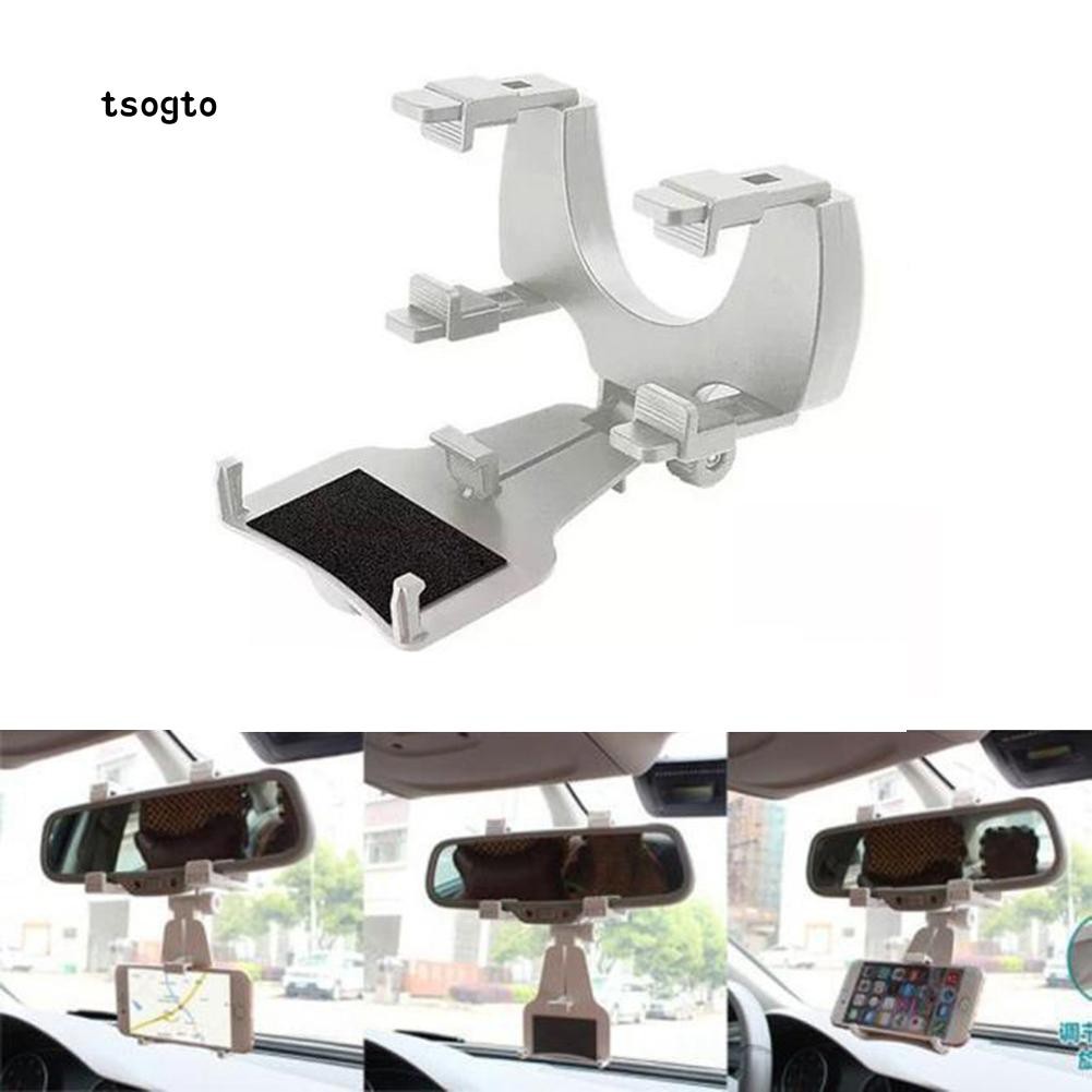 Kẹp giữ điện thoại gắn gương chiếu hậu xe hơi tiện lợi | BigBuy360 - bigbuy360.vn