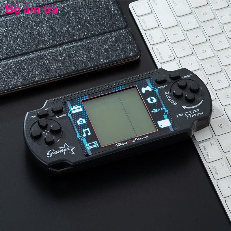 Máy chơi game điện tửĐồ chơi cầm tay Retro PSP Máy game Tetris cổ điển kiểu cũ post- Màn hình lớn đen trắng giải đố