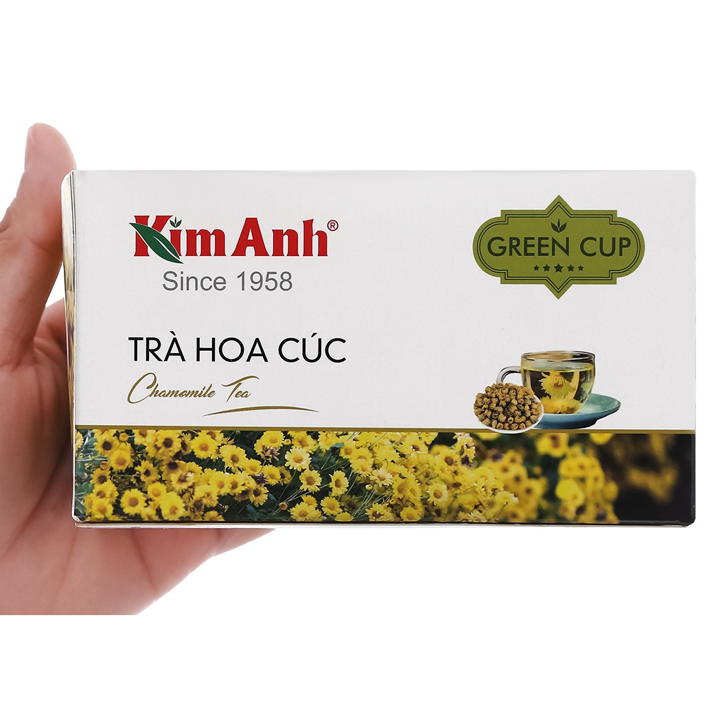Trà túi lọc Kim Anh Green Cup Hoa Cúc hộp 25 gói