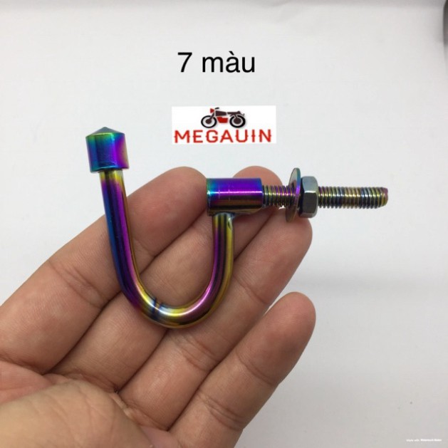 Móc câu inox / titan 7 màu treo đồ xe máy
