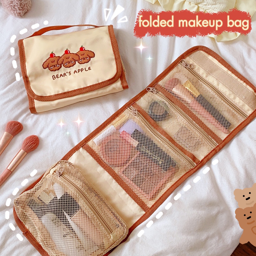 Túi Đựng Đồ Make Up Pouch Gấp Gọn Nhiều Ngăn