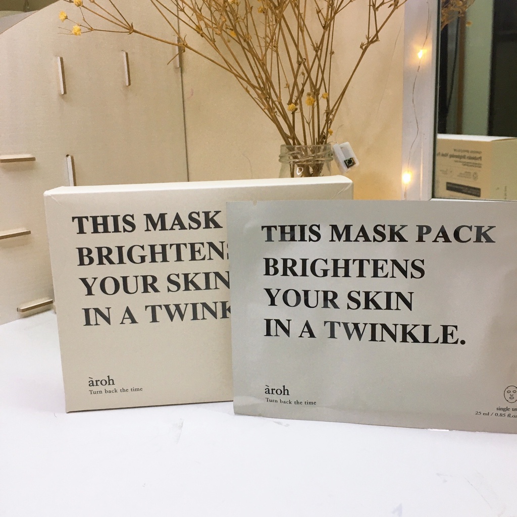 Mặt nạ dưỡng ẩm sáng da Aroh Turn Back The Time Hàn Quốc