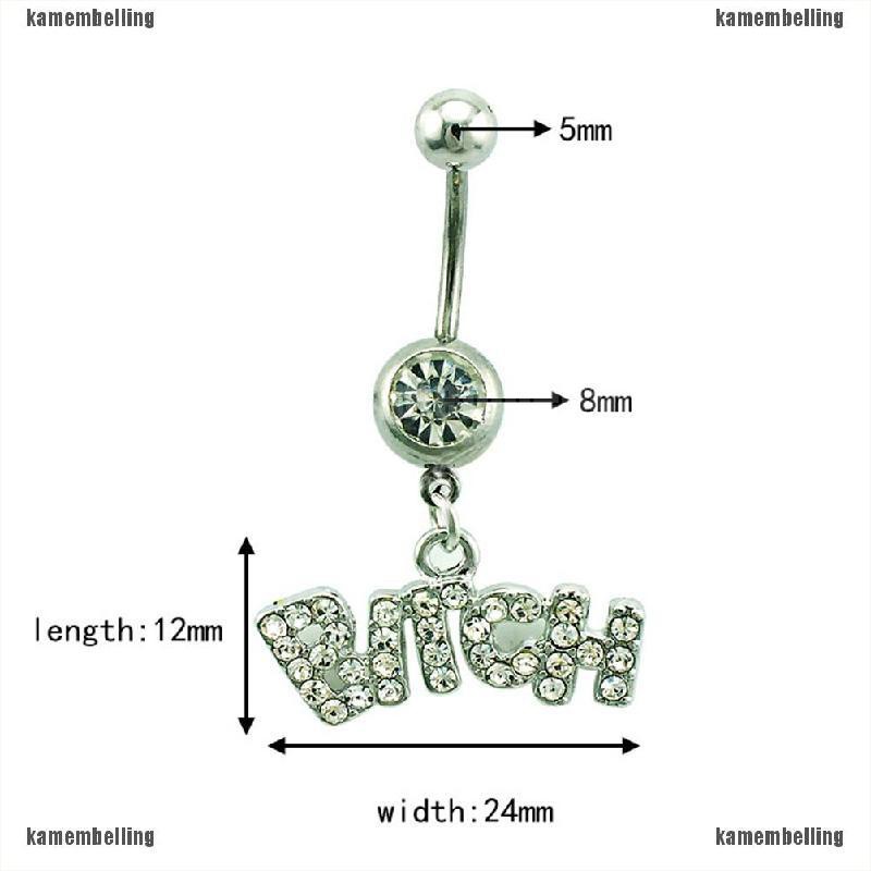 Khuyên Rốn Đính Đá Pha Lê Gợi Cảm