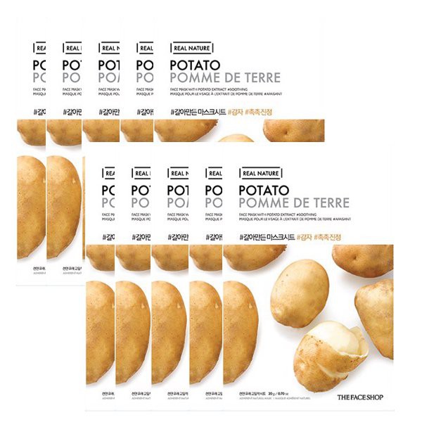 Mặt nạ giấy cung cấp ẩm và dưỡng sáng TheFaceShop Real Nature Mask Potato 20g | Thế Giới Skin Care