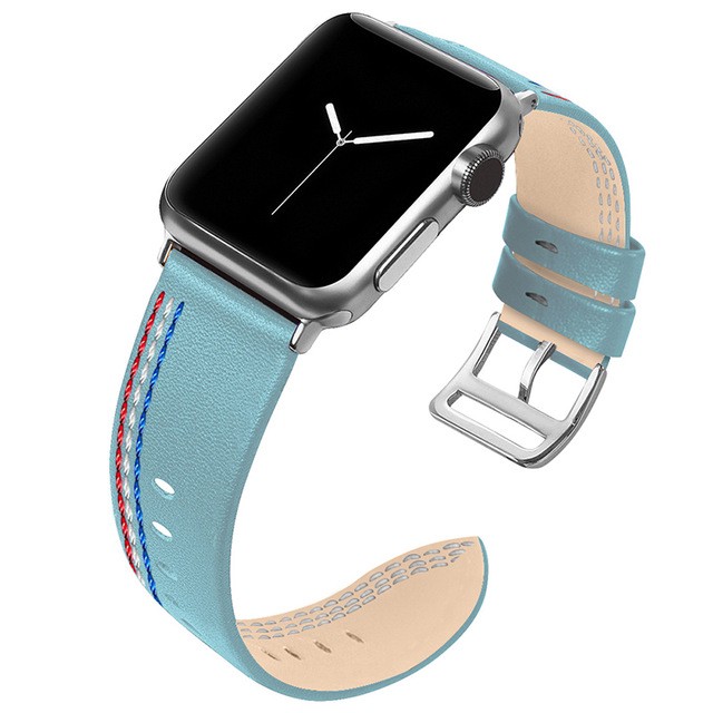 Dây đeo bằng da thật cho đồng hồ thông minh Apple Watch 4 / 3 / 2 / 1 38 / 40 / 42 / 44 mmm