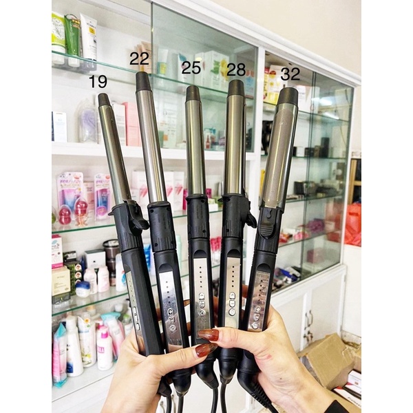 Máy uốn tóc xoăn xoay trục 360 độ chuyên nghiệp cho salon