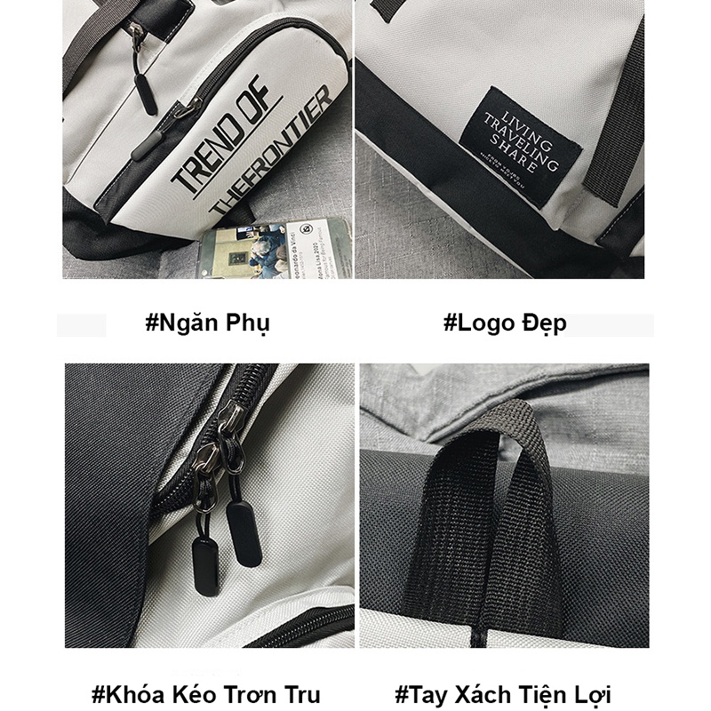 Balo du lịch nam nữ ZAJA size lớn đi phượt thời trang đi học nhiều ngăn đựng laptop ulzzang