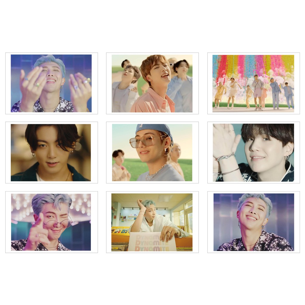 [Ép Lụa] Lomo Card BTS - MV Dynamite ( 36 ảnh)