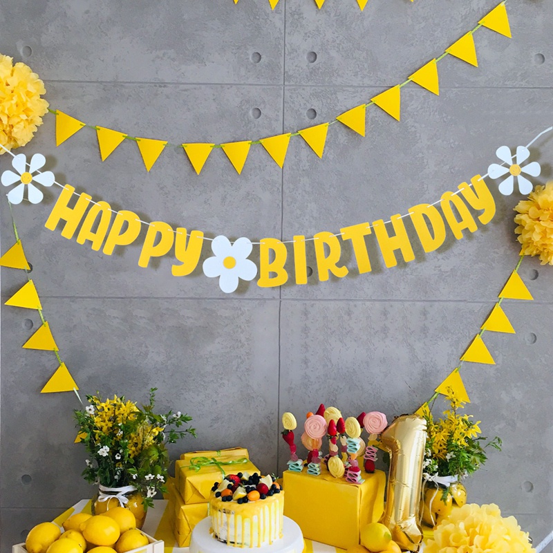 Băng Rôn Treo Tường Họa Tiết Hoa Cúc Dễ Thương Bắt Mắt Cho Bé