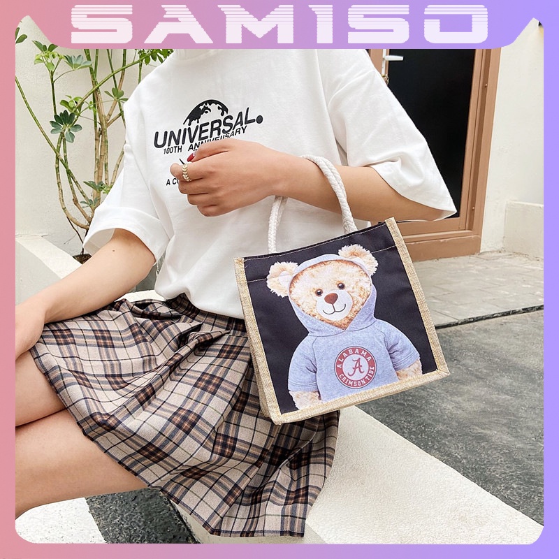 Túi cói mini đi biển nữ đẹp thời trang dễ thương cute phong cách Vintage TC0