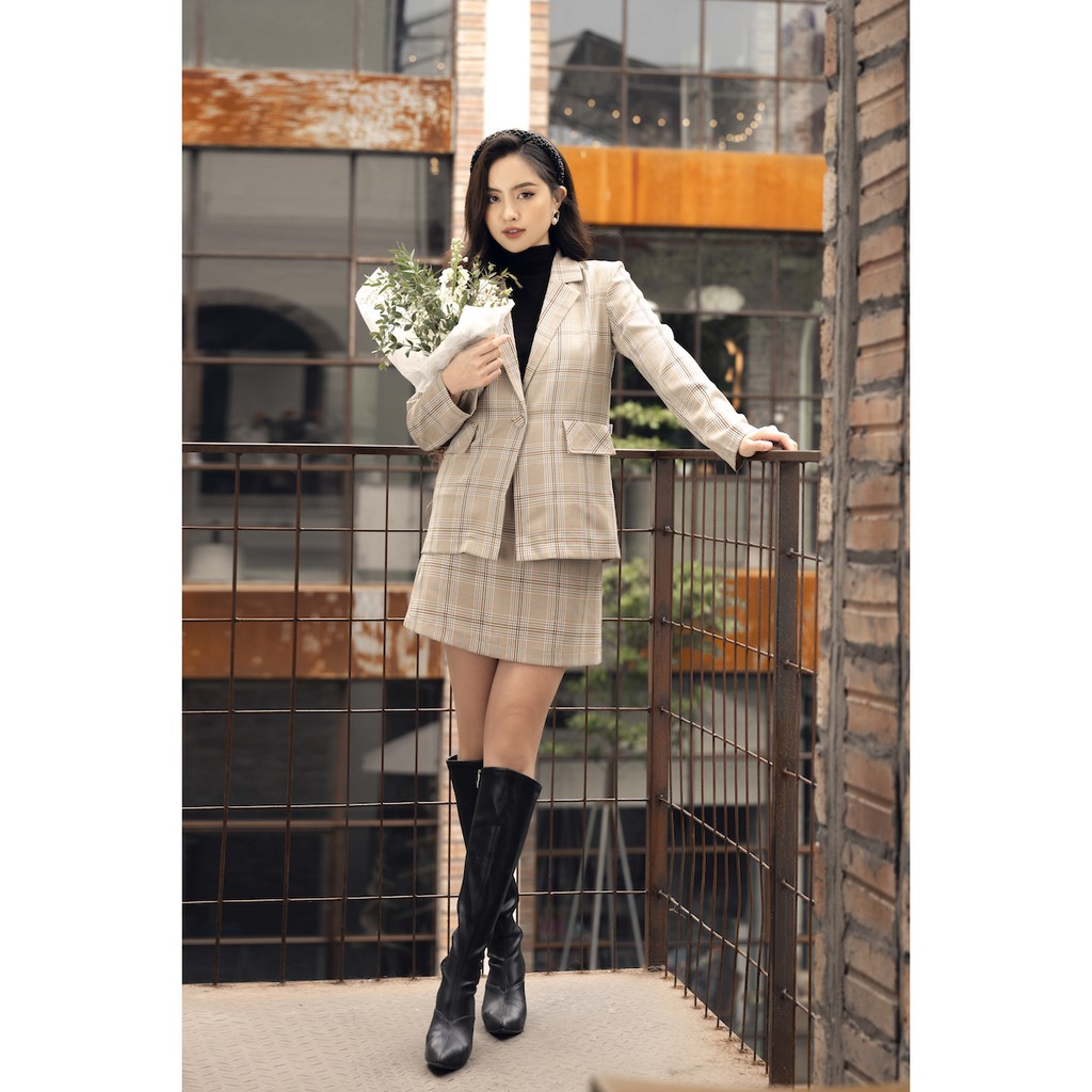 [HÀNG CÓ SẴN]Set vest nữ thiết kế Mosohali Honey trẻ trung năng động (Áo vest + Chân váy) | BigBuy360 - bigbuy360.vn