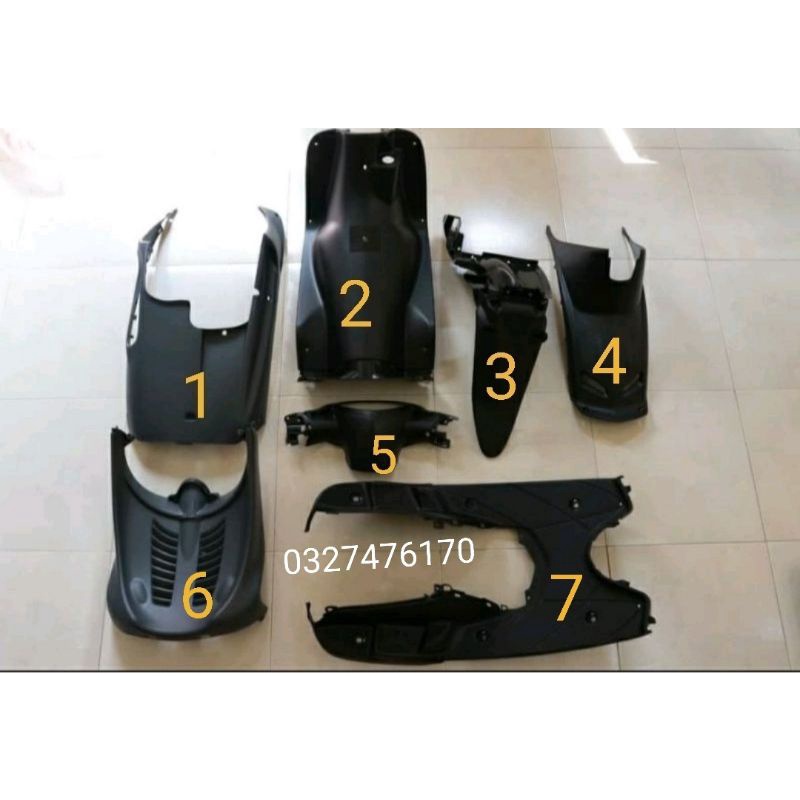 Full bộ nhựa đen, nhám xe ga MiO zin yamaha chính hãng