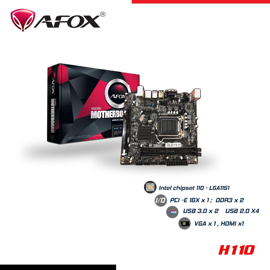 Mainboard Afox INTEL H110 ,IH110-MA,