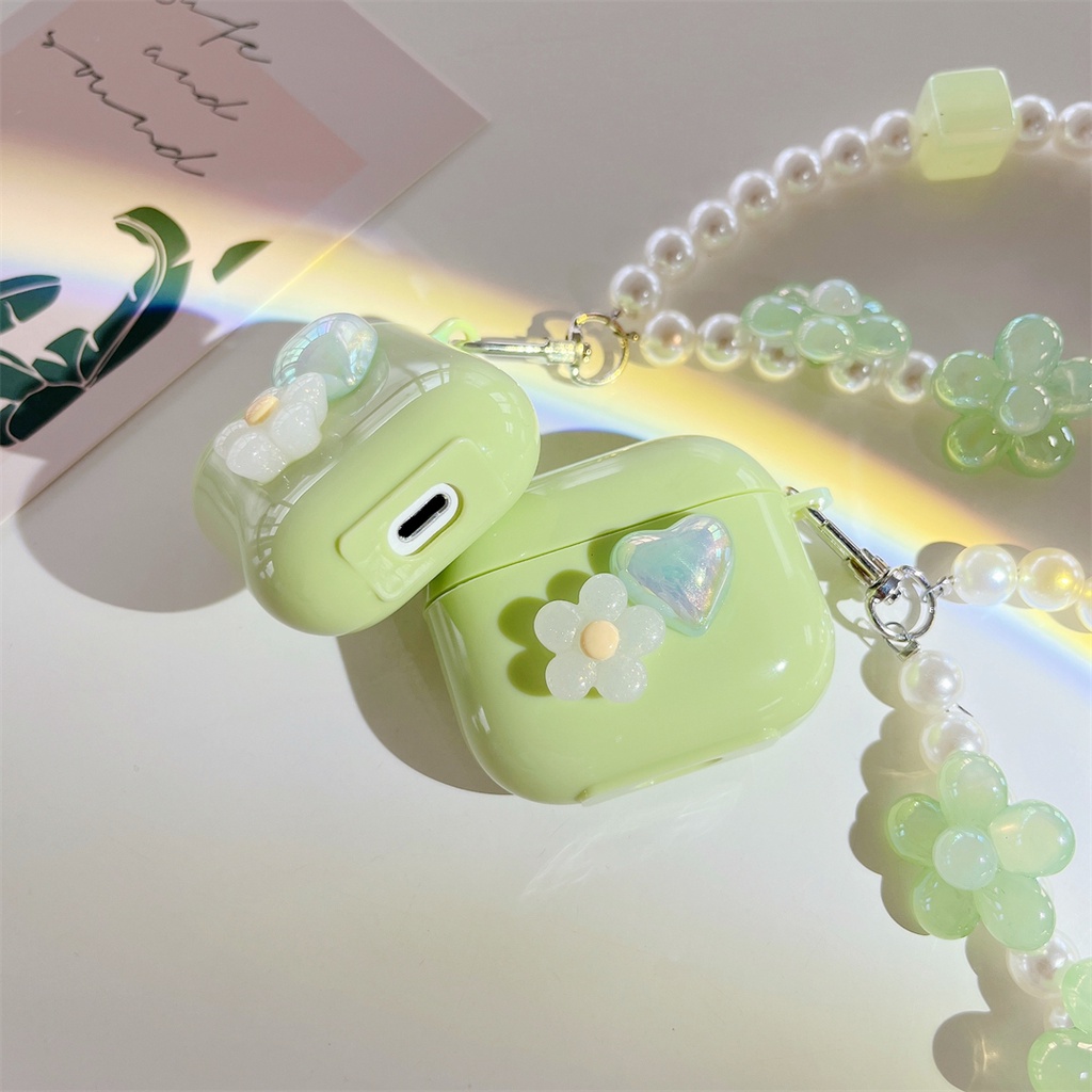 Vỏ Bảo Vệ Hộp Sạc Tai Nghe Hình Hoa Cho AirPods Pro AirPods 1 2 3 Ốp