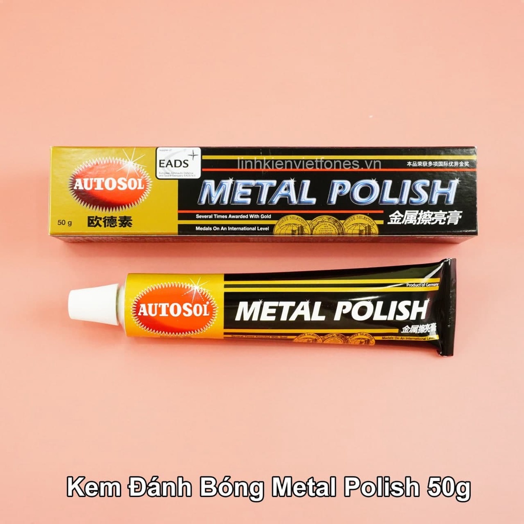 Kem Metal Polish , kem đánh bóng kim loại , viền điện thoại 50g, 100g