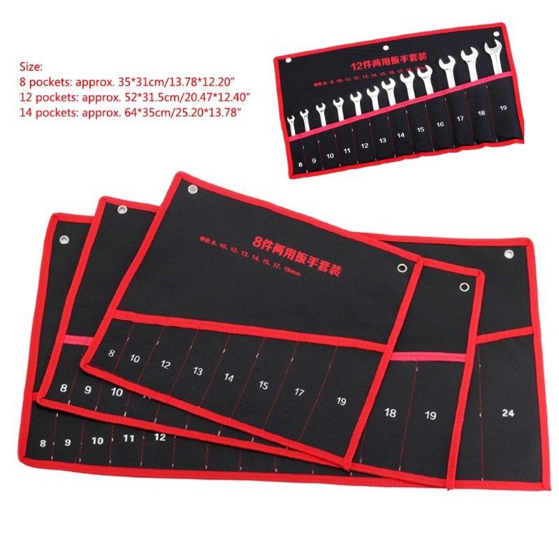 Túi Cuộn Vải canvas Đựng Cờ Lê Tiện Lợi Ốp