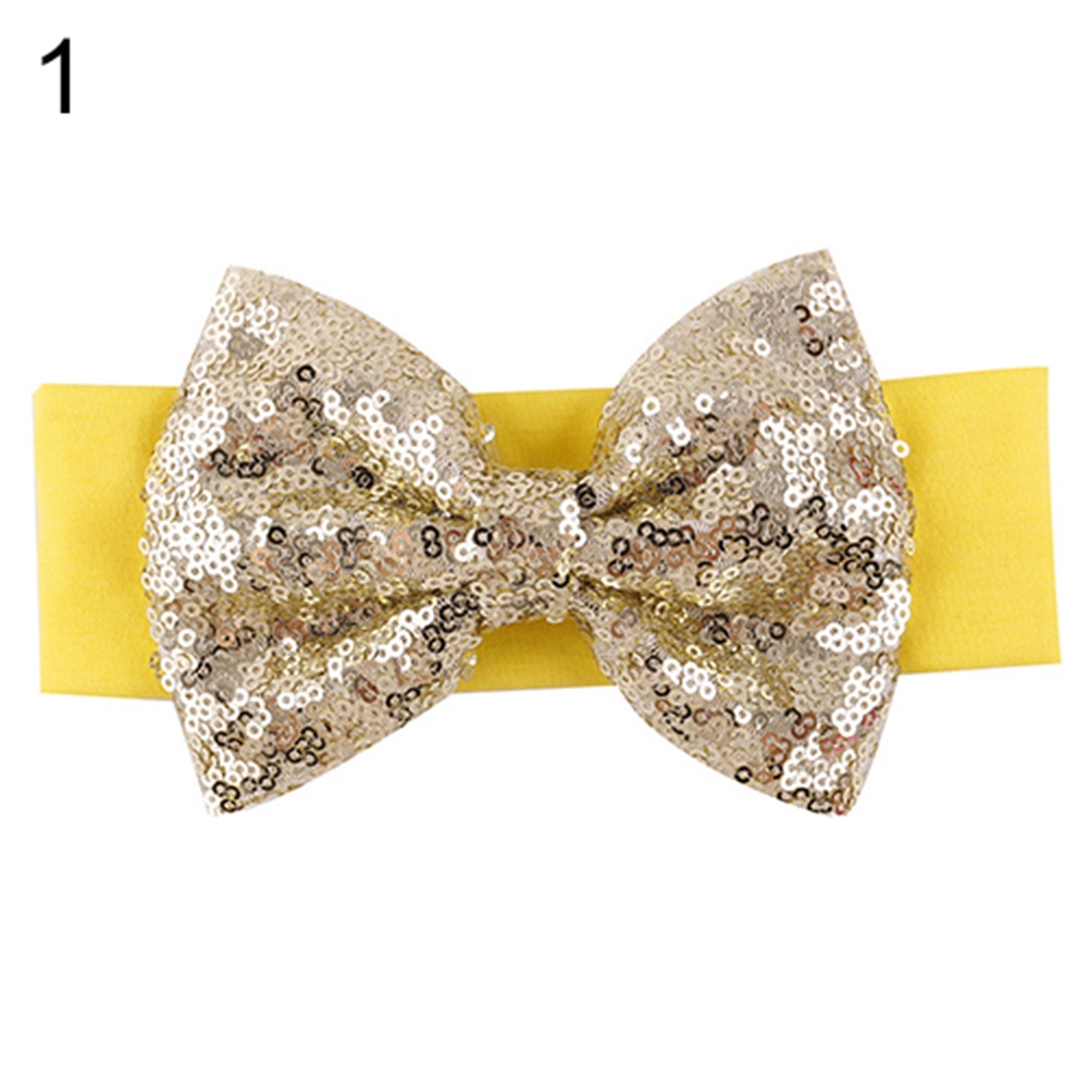 Băng Đô Nơ Kim Tuyến Lấp Lánh Cho Bé Gái