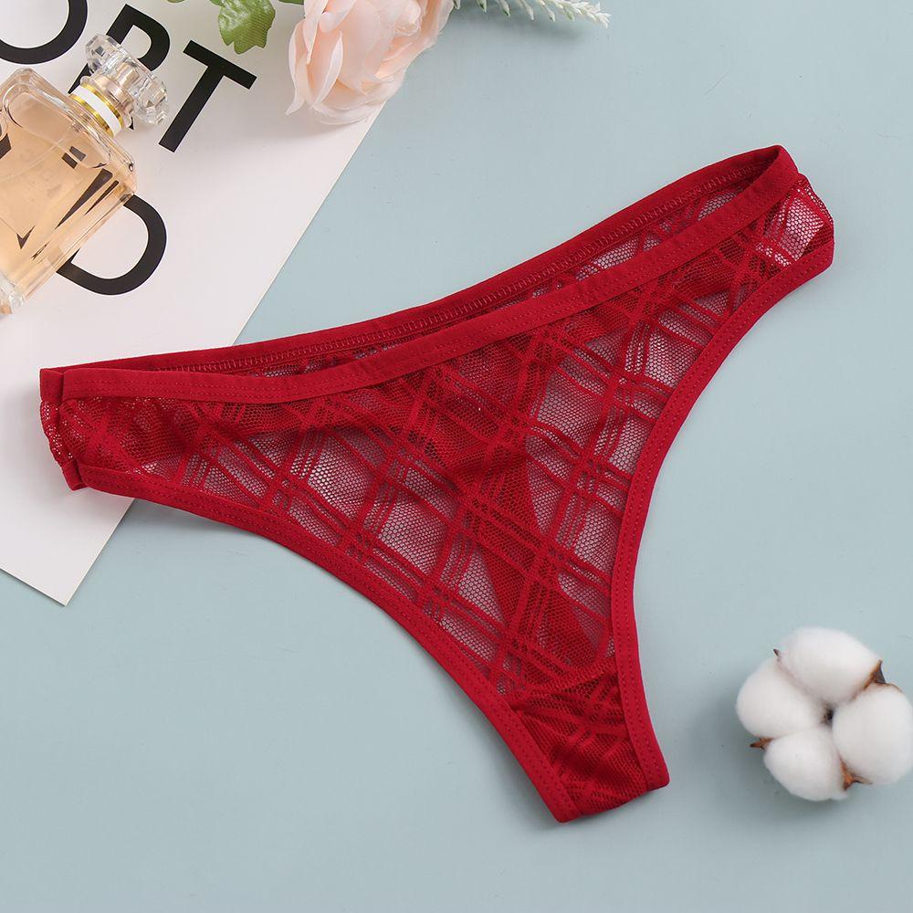 1 Quần Lót Lọt Khe Vải Lưới Xuyên Thấu Thoáng Khí Phong Cách Quyến Rũ