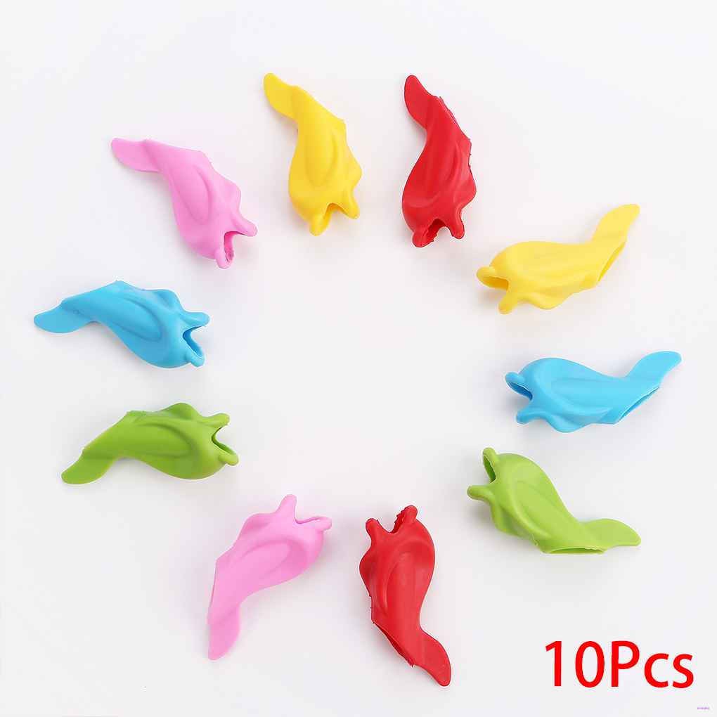 Set 10 dụng cụ hỗ trợ cầm bút chì dễ thương cho các bé