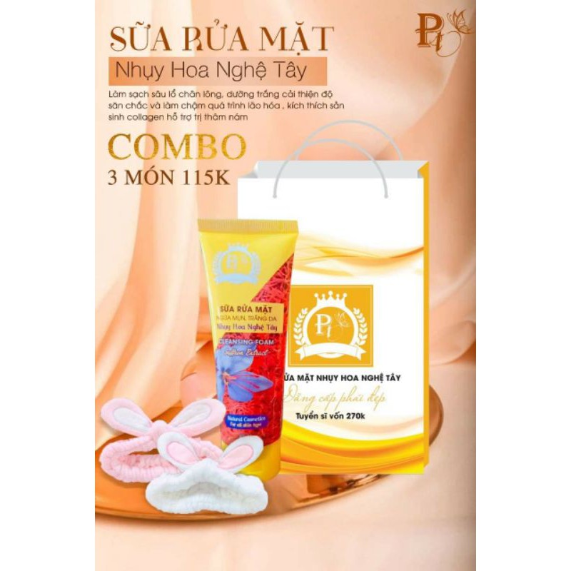 sữa rửa mặt ngừa mụn nhụy hoa nghệ tây | BigBuy360 - bigbuy360.vn