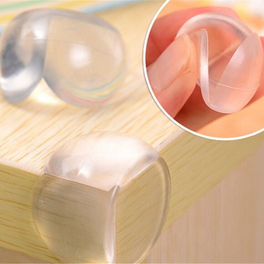 Bộ 10 Miếng Silicone Dán Góc Cạnh Bàn Trong Suốt Bảo Vệ An Toàn Cho Bé