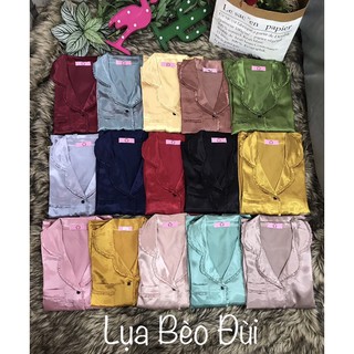 ( Freesize Lụa ) Đồ Bộ Pijama Lụa viền bèo - Tay Ngắn Quần Ngắn