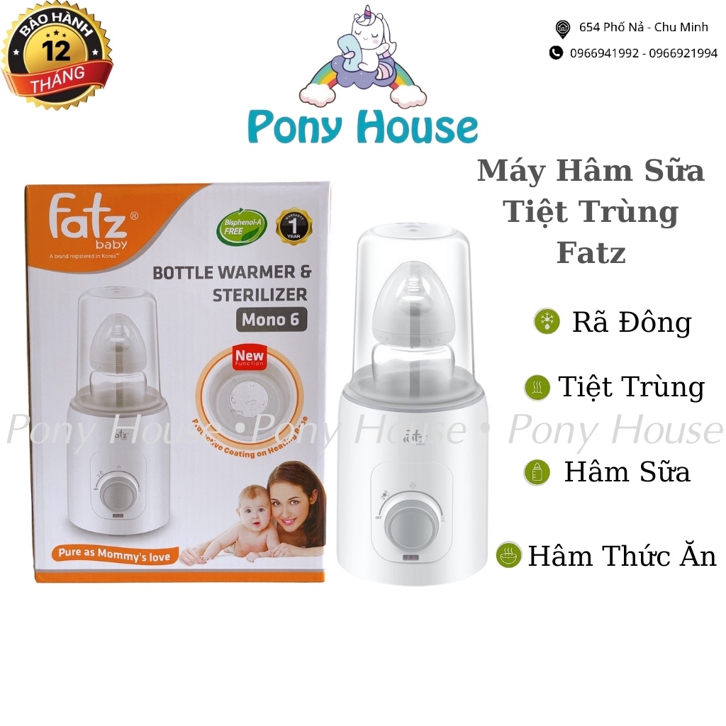 Máy Hâm Sữa Và Tiệt Trùng Fatz Baby Mono 6 FB3001TN Chính Hãng Bảo Hành 12 Tháng