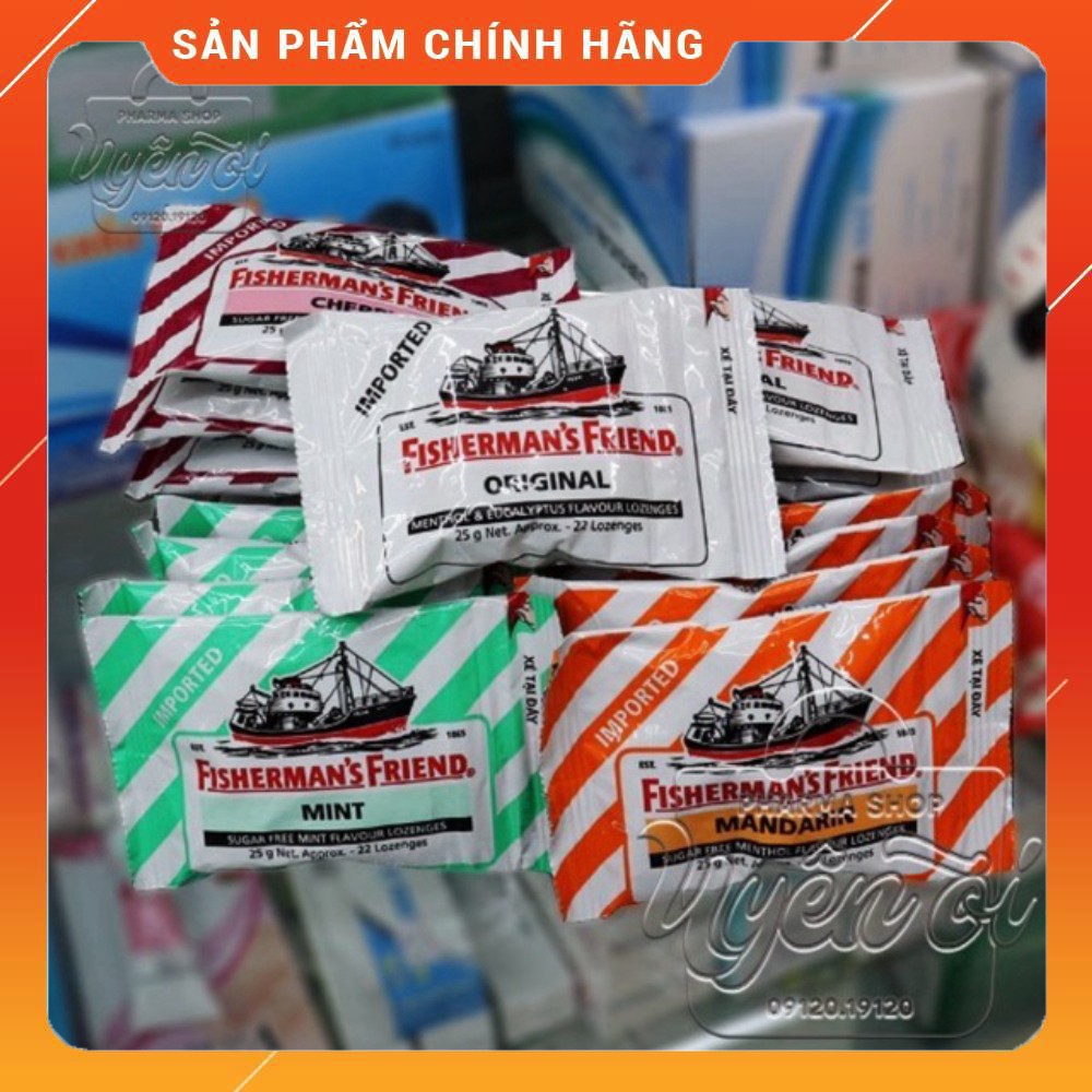 Kẹo Cay Con Tàu Fisherman's Friend ( đủ vị ) [CHÍNH HÃNG]