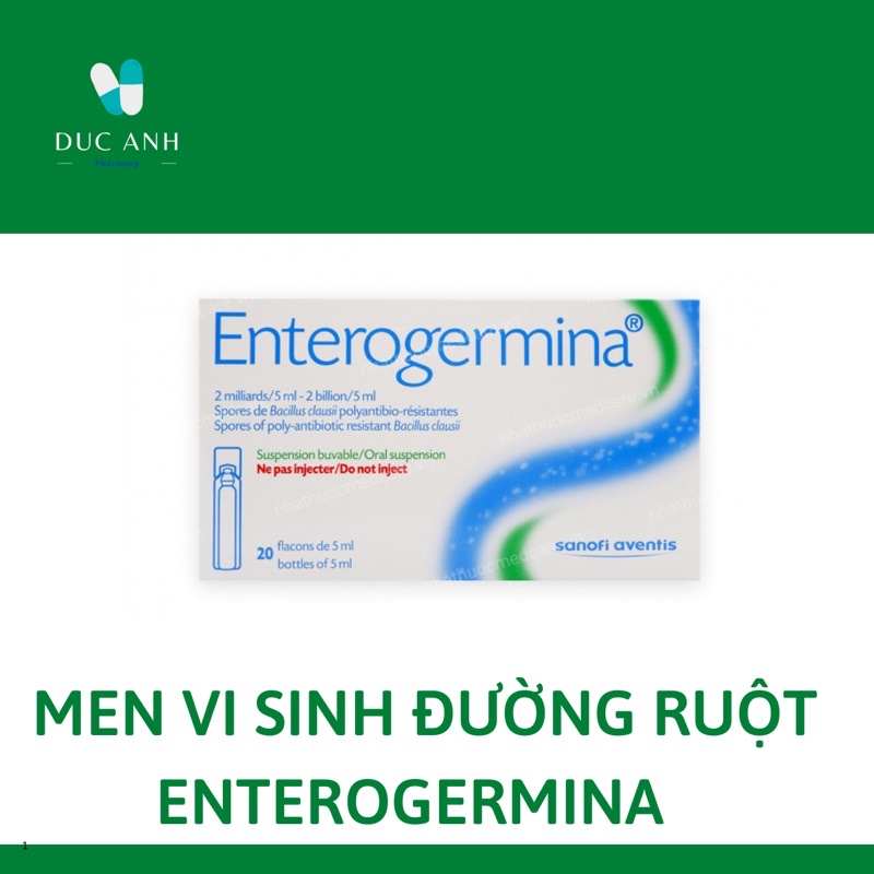 ✅ENTEROGERMINA- MEN ỐNG ỔN ĐỊNH HỆ TIÊU CHO MỌI LỨA TUỔI✅Hộp 20 ống✅ Chính hãng✅