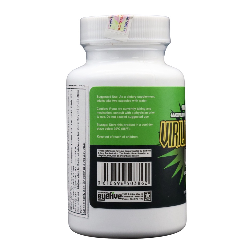 Virility VPRX Pills - Hỗ Trợ Rối Loạn Cương Dương và Xuất Tinh Sớm 60 Viên