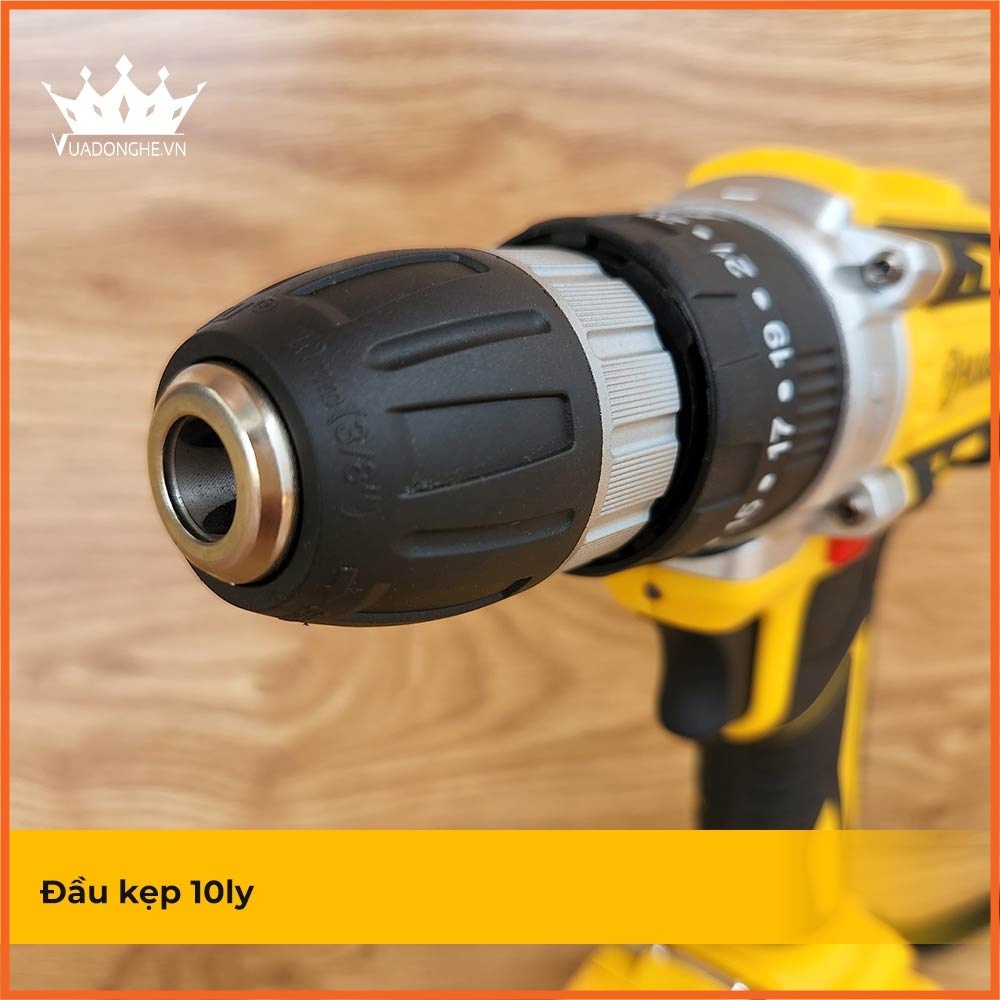 Máy Khoan Pin cầm tay HUKAN  HK - F8 21V Có Chổi Than. Máy khoan pin bảo hành chính hãng 6 tháng Hukan.