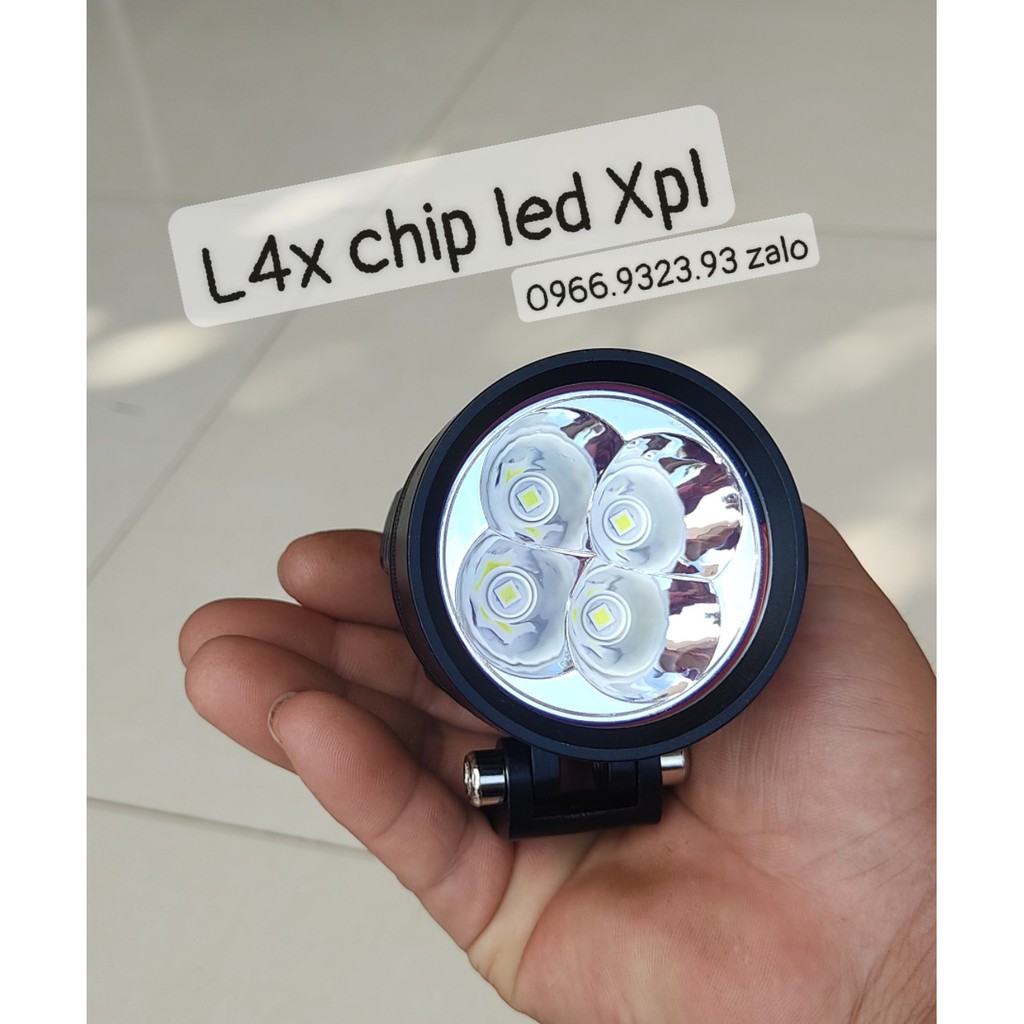 ĐÈN TRỢ SÁNG L4X KÍNH TÍM CHIP LED XPL SIÊU SÁNG