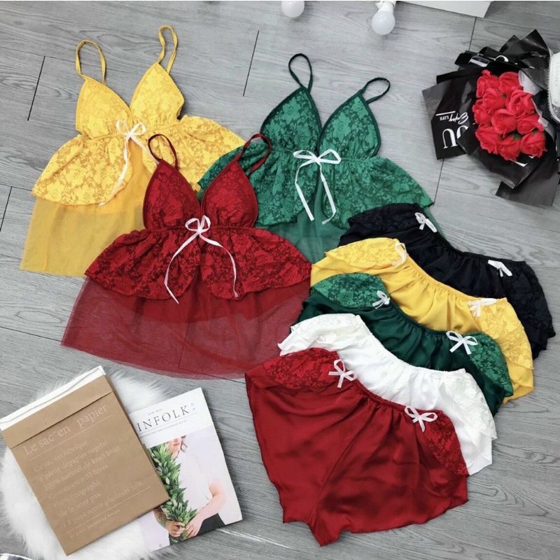 đồ ngủ ren phi bóng