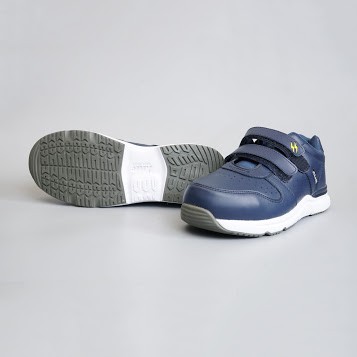 Giày Sneakers quai dán XEBEC tiện lợi - Xanh navy đậm