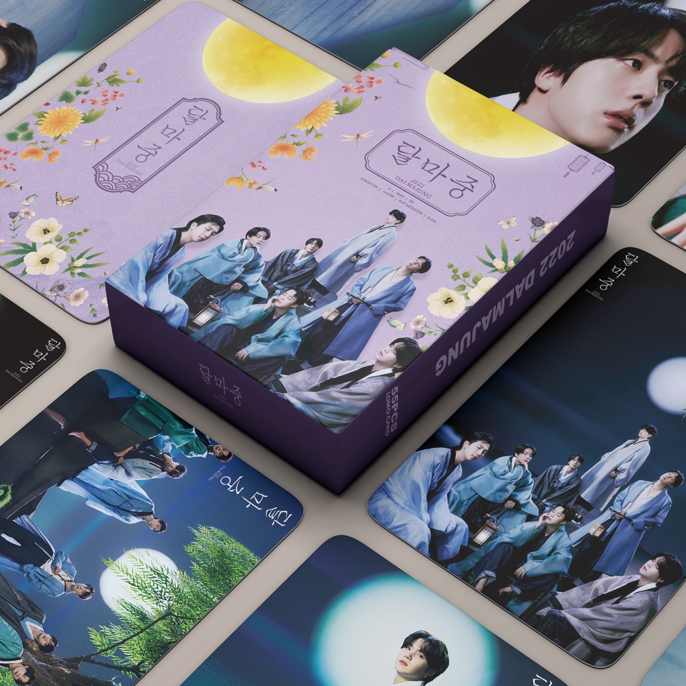 Hộp 55 Ảnh LOMO Card 2022 Hình Nhóm Nhạc BTS Thẻ